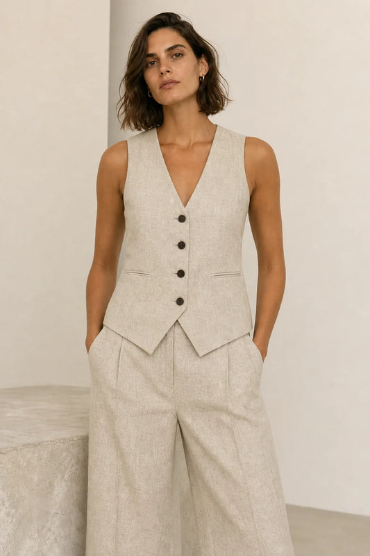 The Margot Minimalist Tailored Vest PDF Sewing Pattern